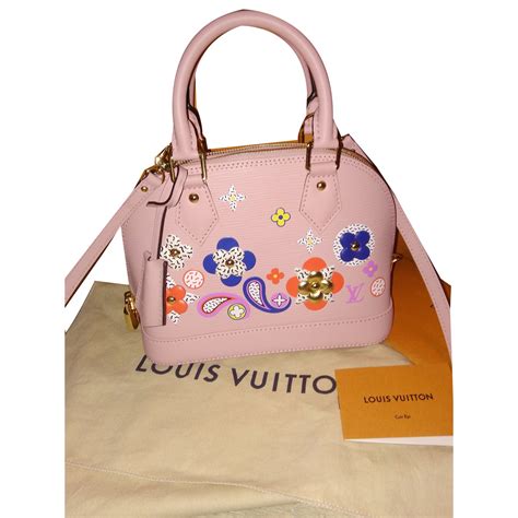 pink louis bag|louis vuitton alma bb bag.